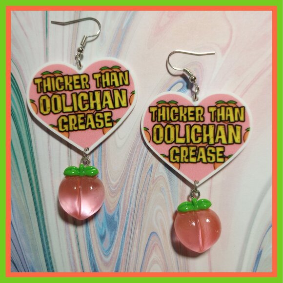 Thicker Than Oolichan Grease Earrings SNRK Native American Eulachon - Picture 3 of 4